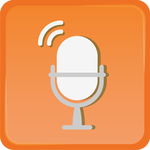 Microphone orange icon