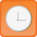 Time orange icon